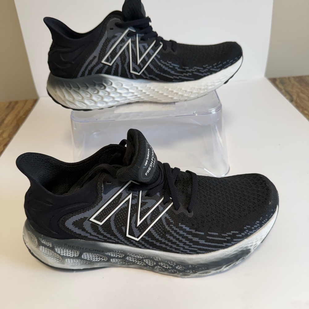 New Balance Black and White Athletic Sneakers